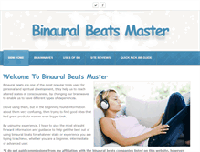 Tablet Screenshot of binauralbeatsmaster.com